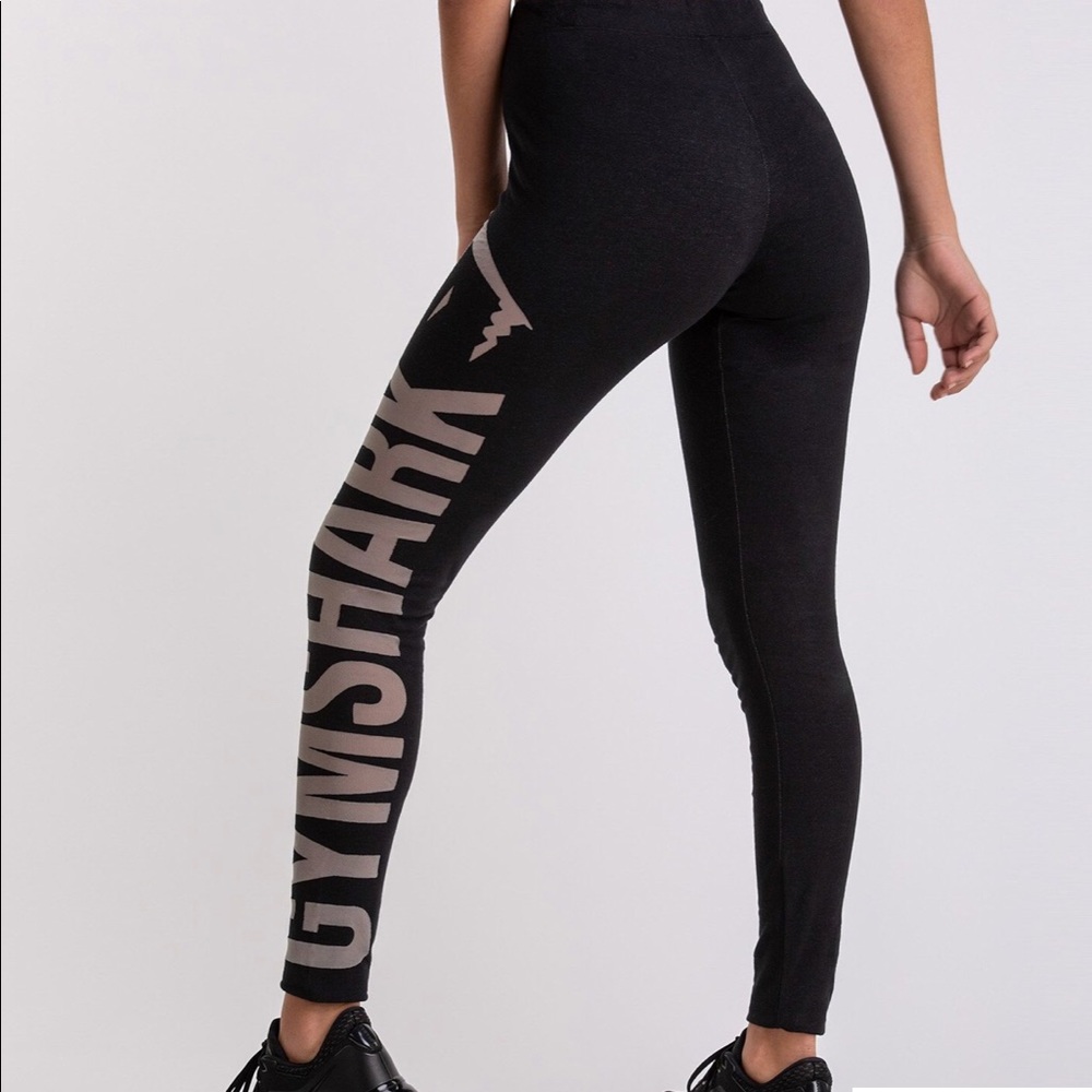 GYMSHARK Black/Light Grey BURNOUT LEGGINGS!